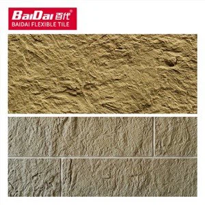 Flexibele tegel voor cementmuur